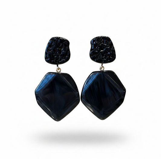 aros negros de resina 

