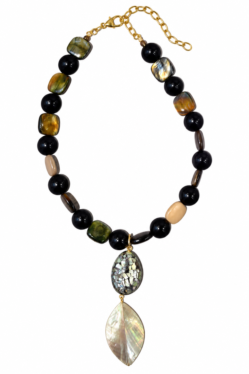 Collar resina dije nacar