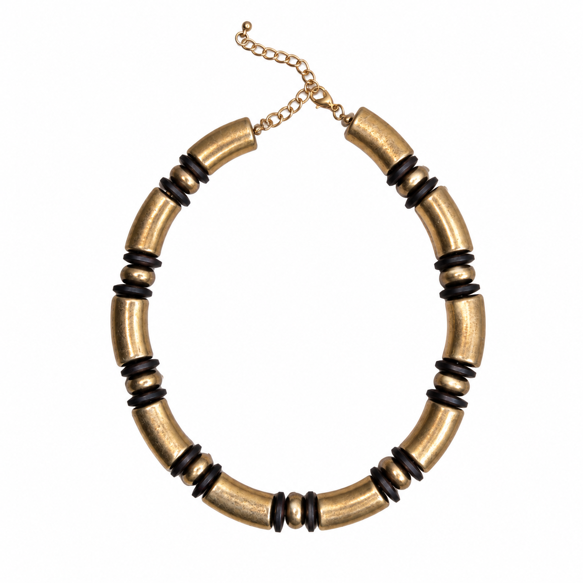Collar madera y dorado