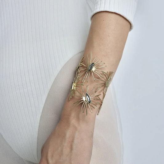 Brazalete rayos con cristales