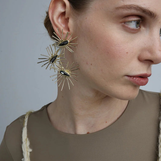 aros dorados grandes