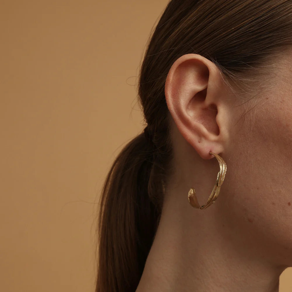 Argollas hojas de olivo