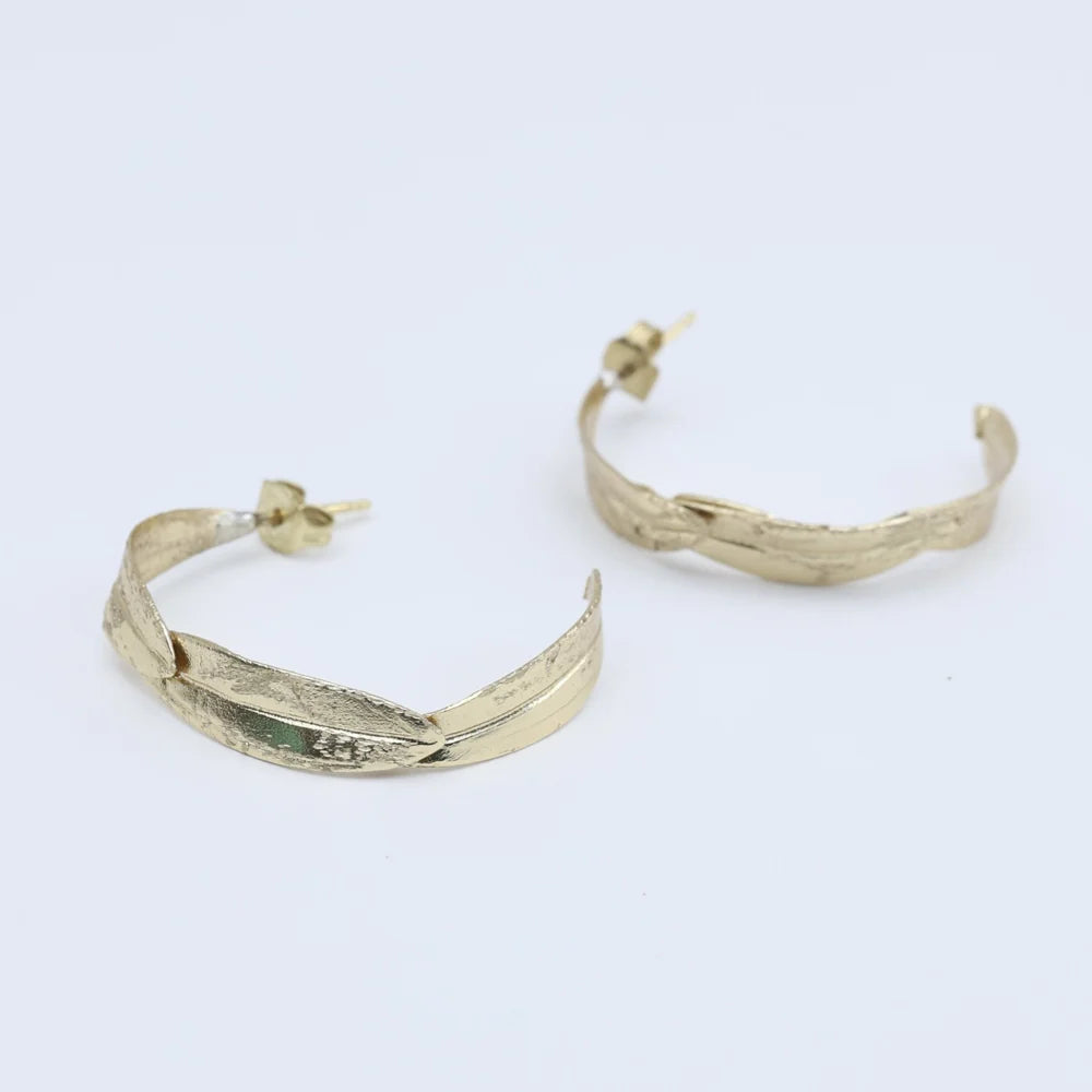 Argollas hojas de olivo