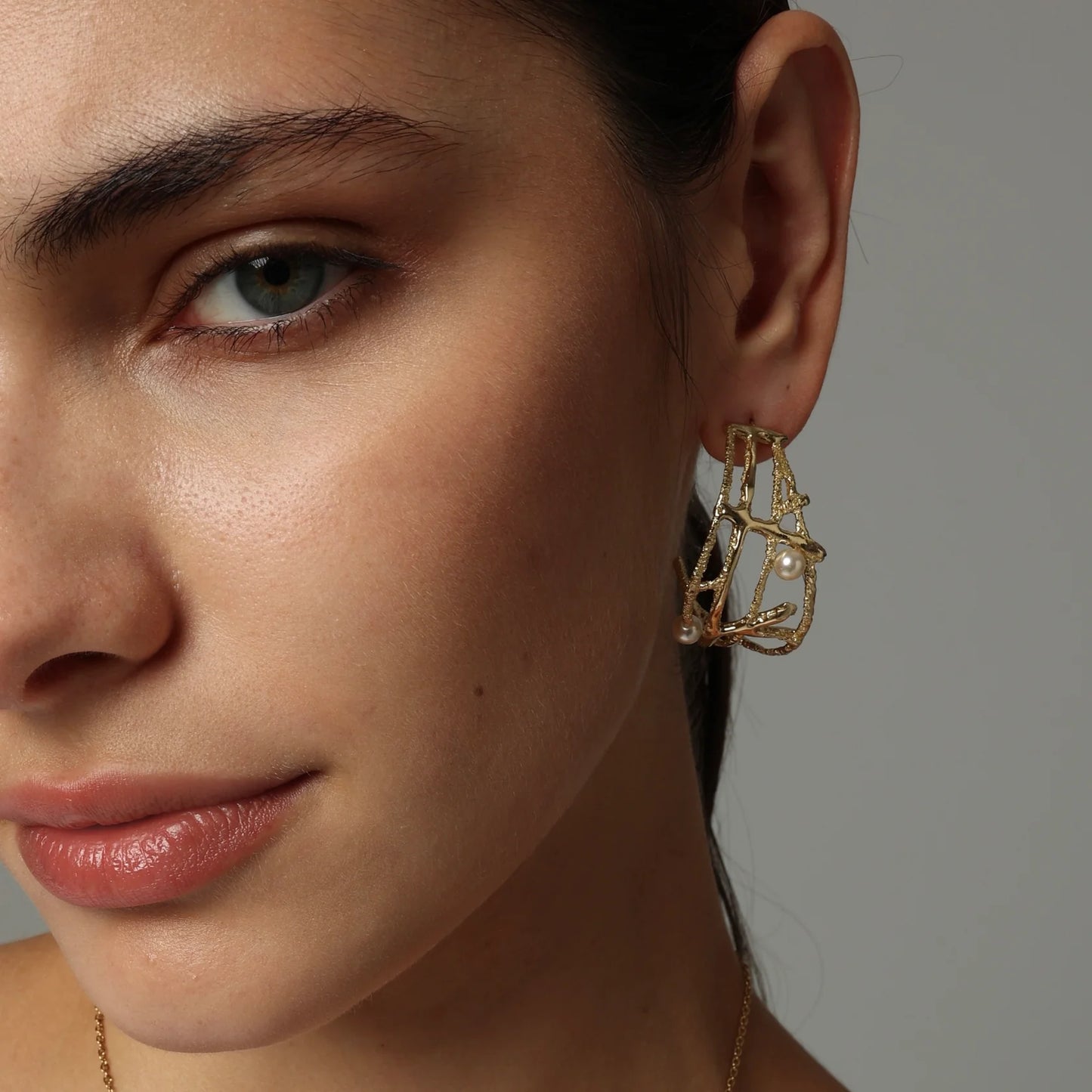 Argollas varias vueltas con perla