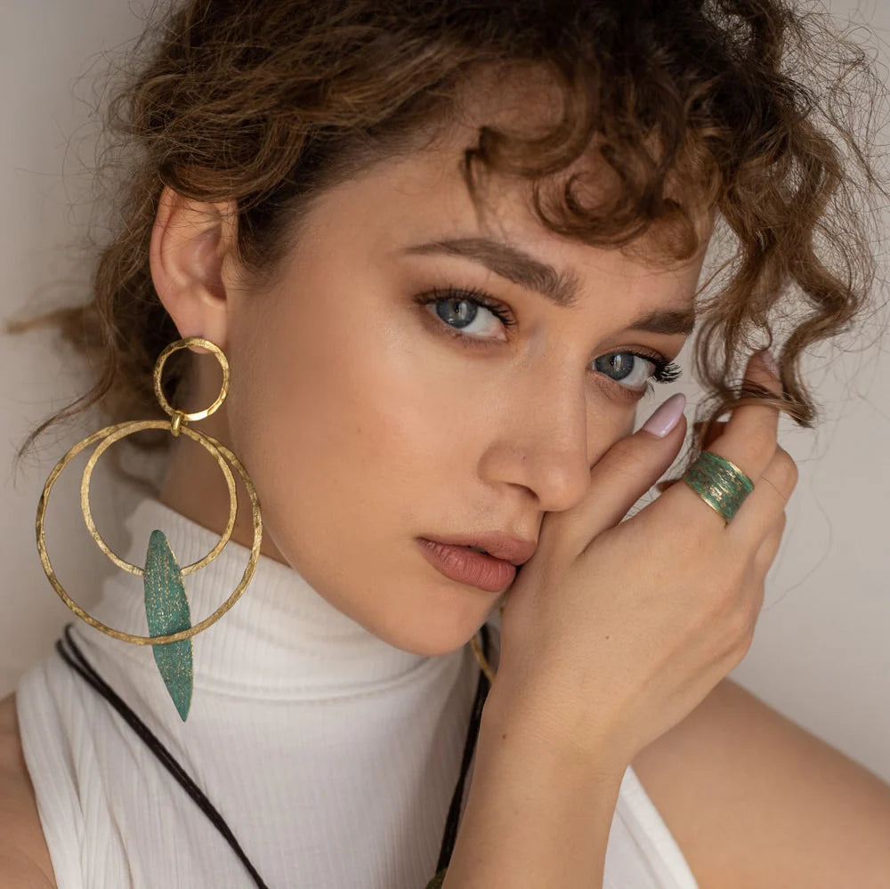 Aros con hoja de olivo