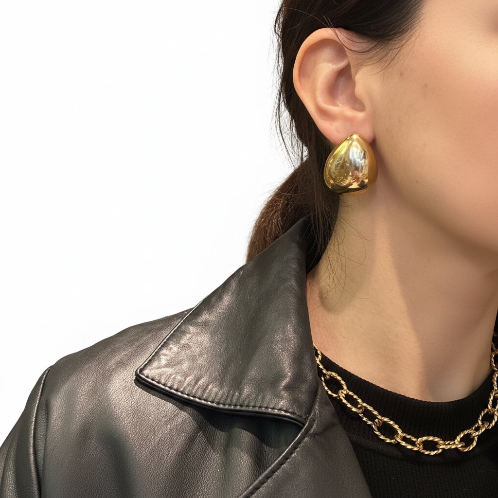 Aros  gotas con volumen
