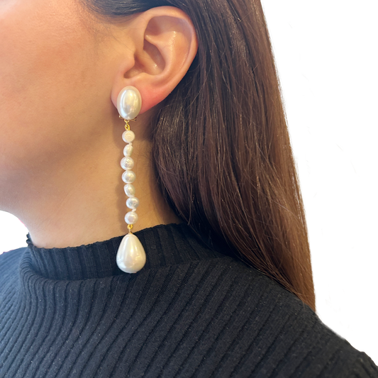 aros de perla 