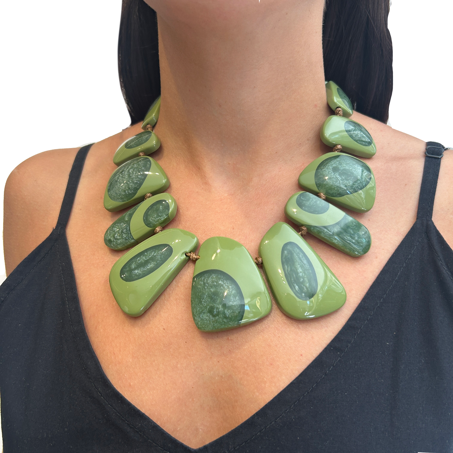 Collar verde combinado