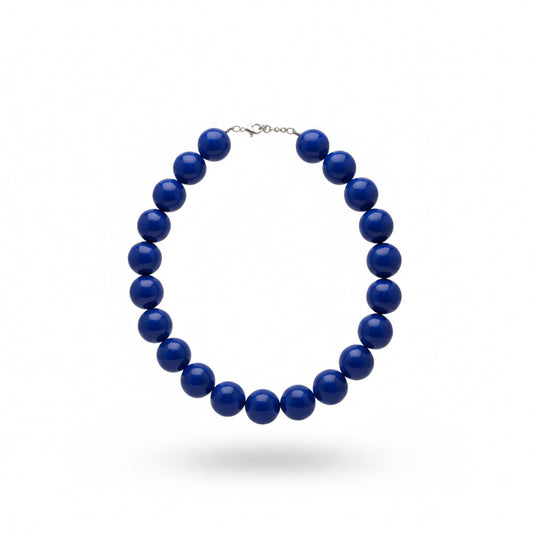 Collar esferas azul