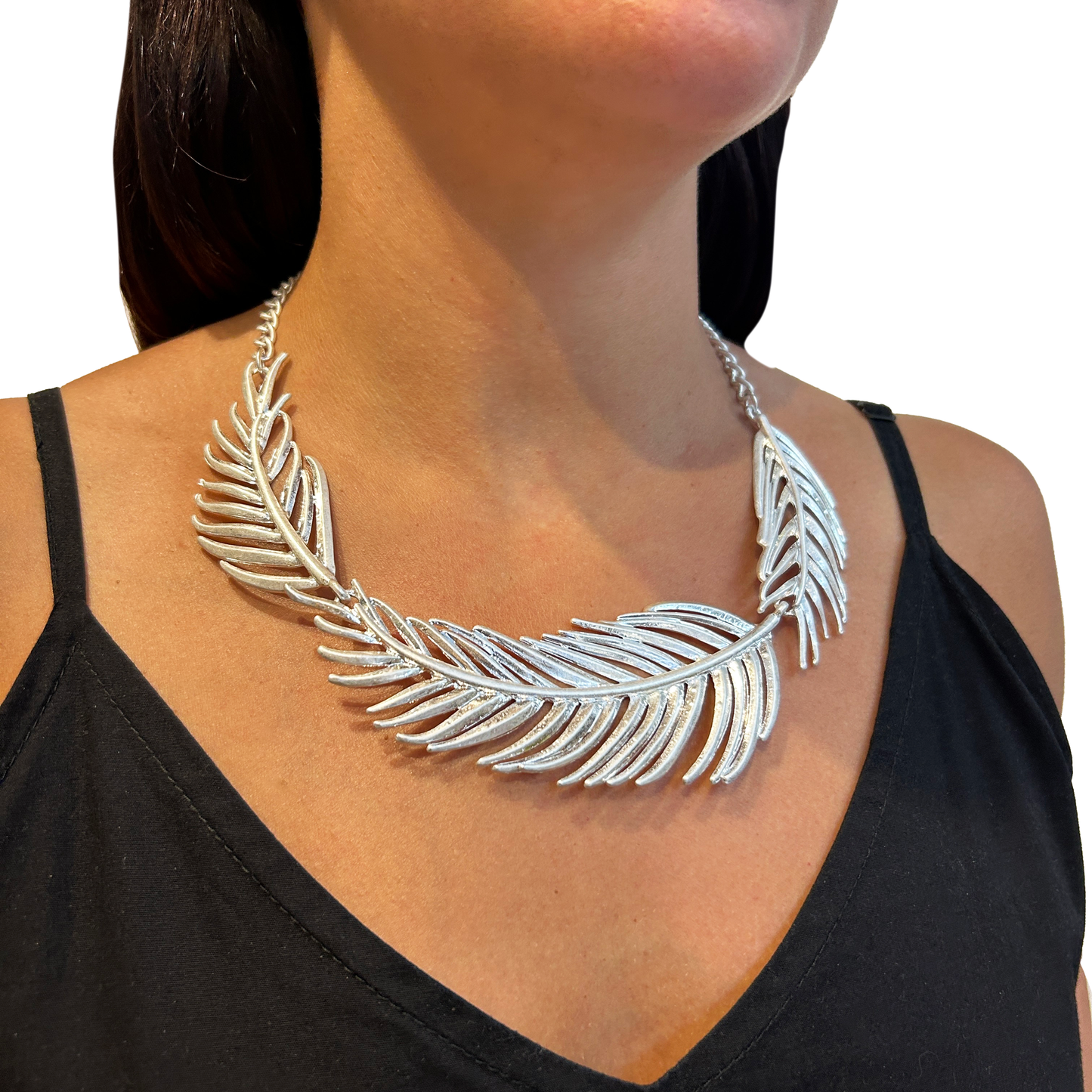 Collar hojas de metal