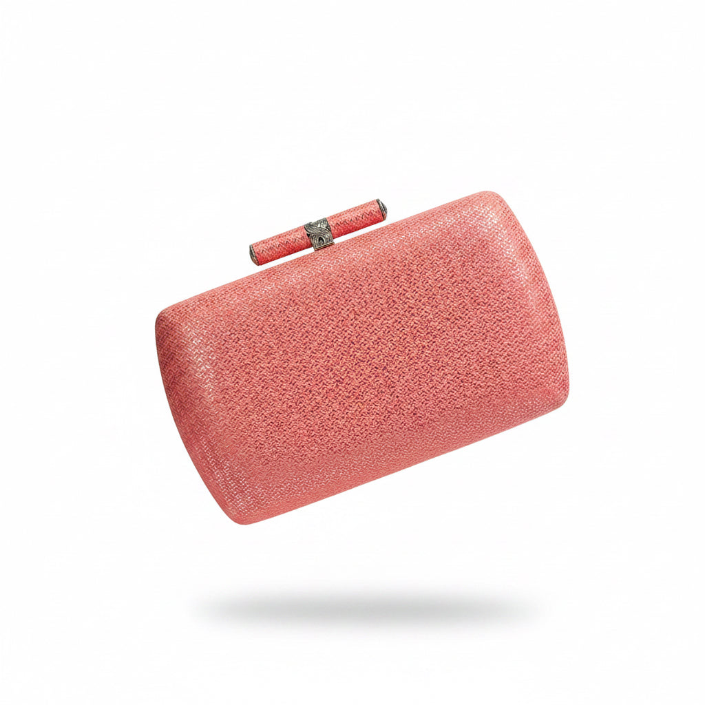 Clutch rosa metalizado