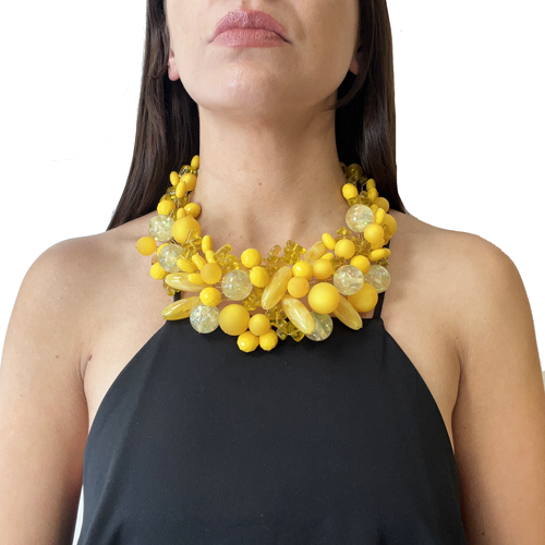 Collar "RAMA" amarillo