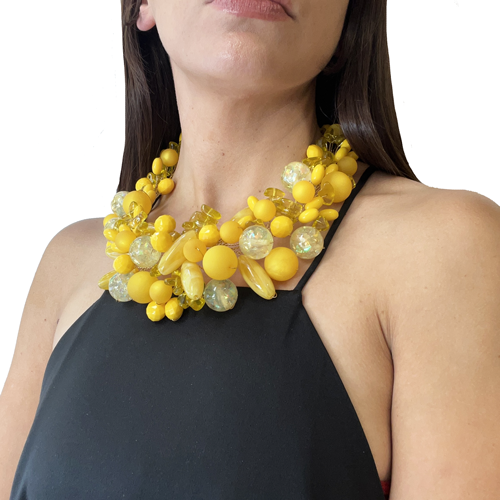 Collar "RAMA" amarillo