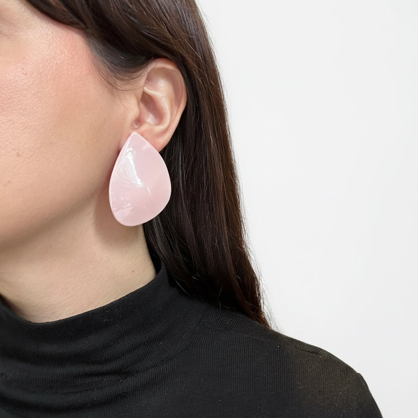 Aros rosa cortos