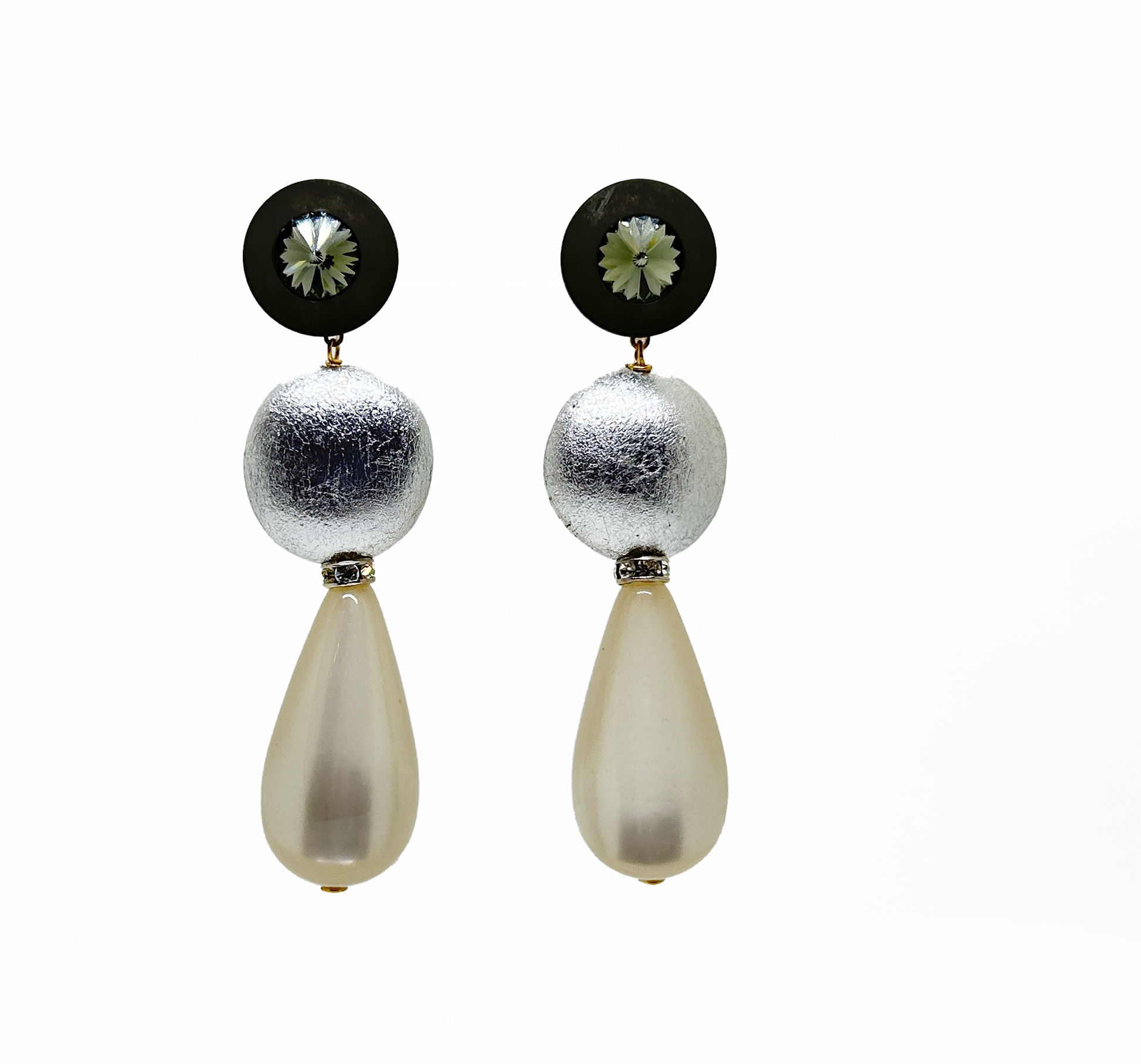 aro negro plateado y gris
