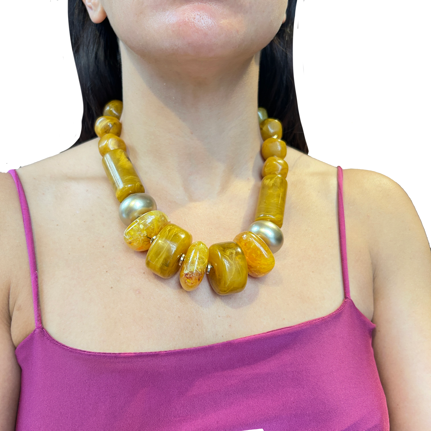 Collar resina combinado