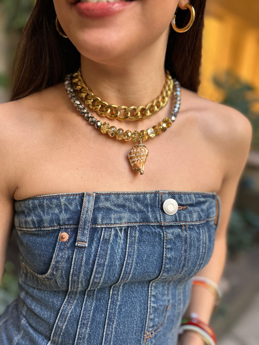 Collar cadena  dorada