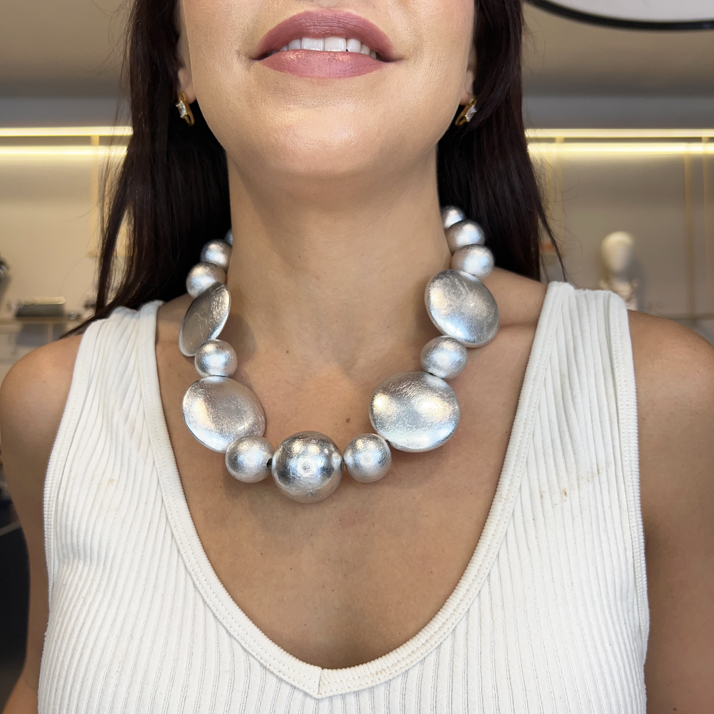 Collar papel de plata