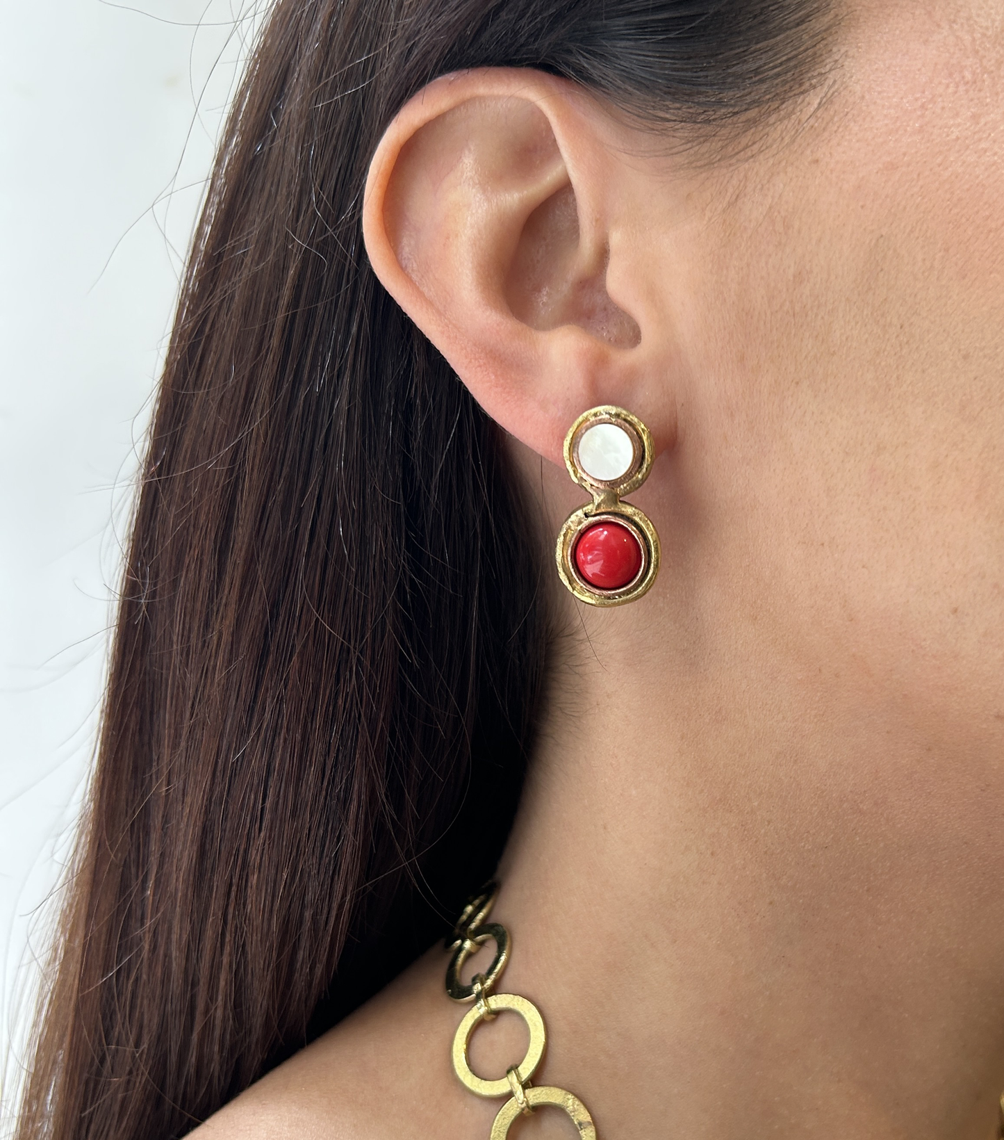 Aros piedra doble pequeños