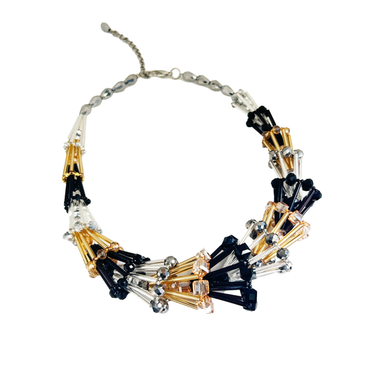 Collar cristales combinados