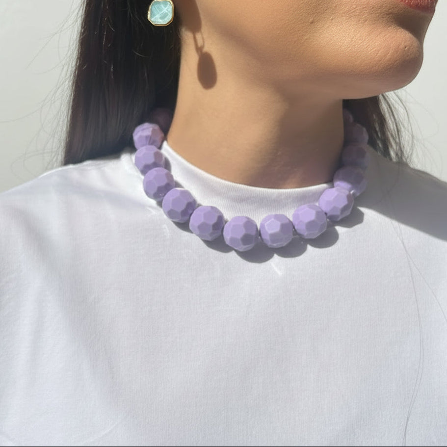 Collar resina pastel