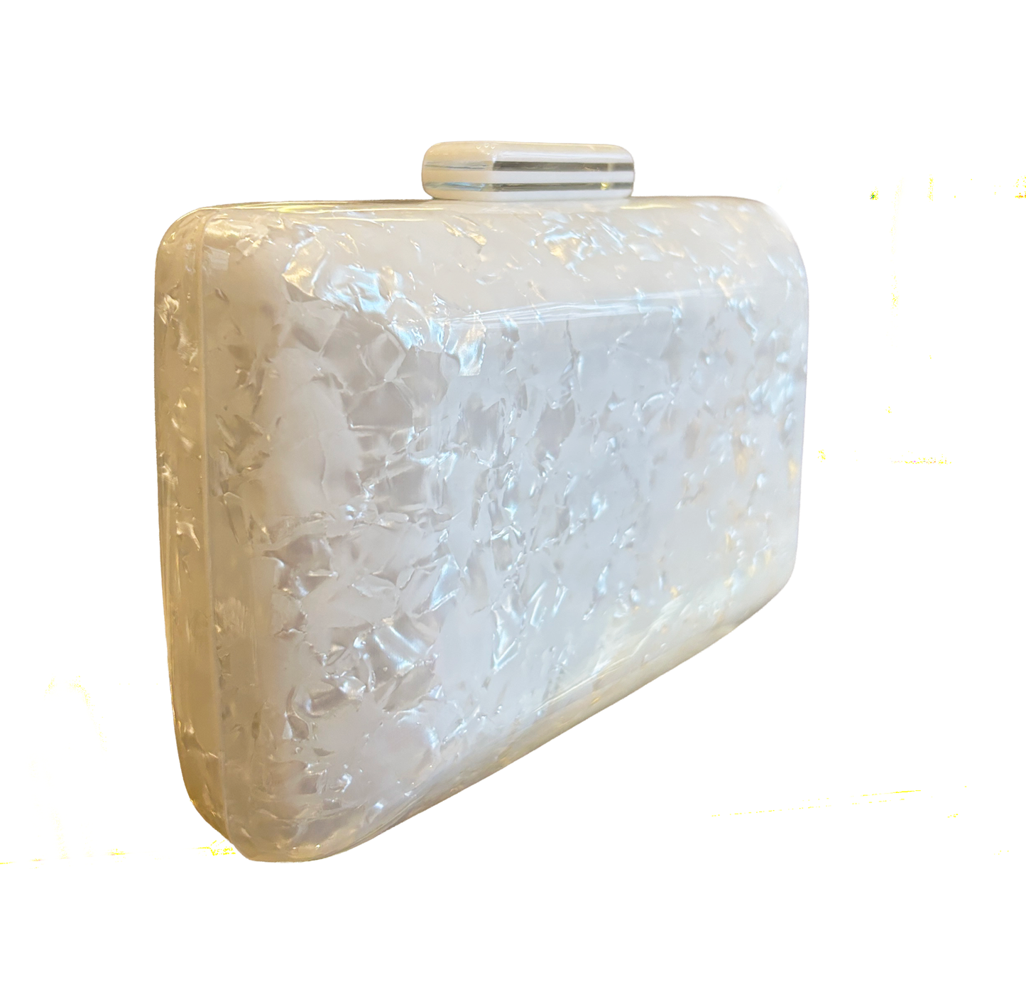 Clutch acrilico blanco