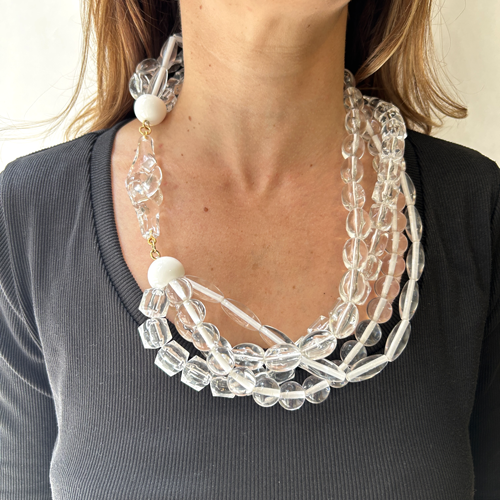 Collar varias vueltas combinacion cuentas