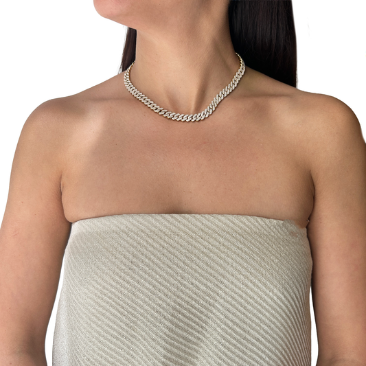 Collar eslabón zig zag