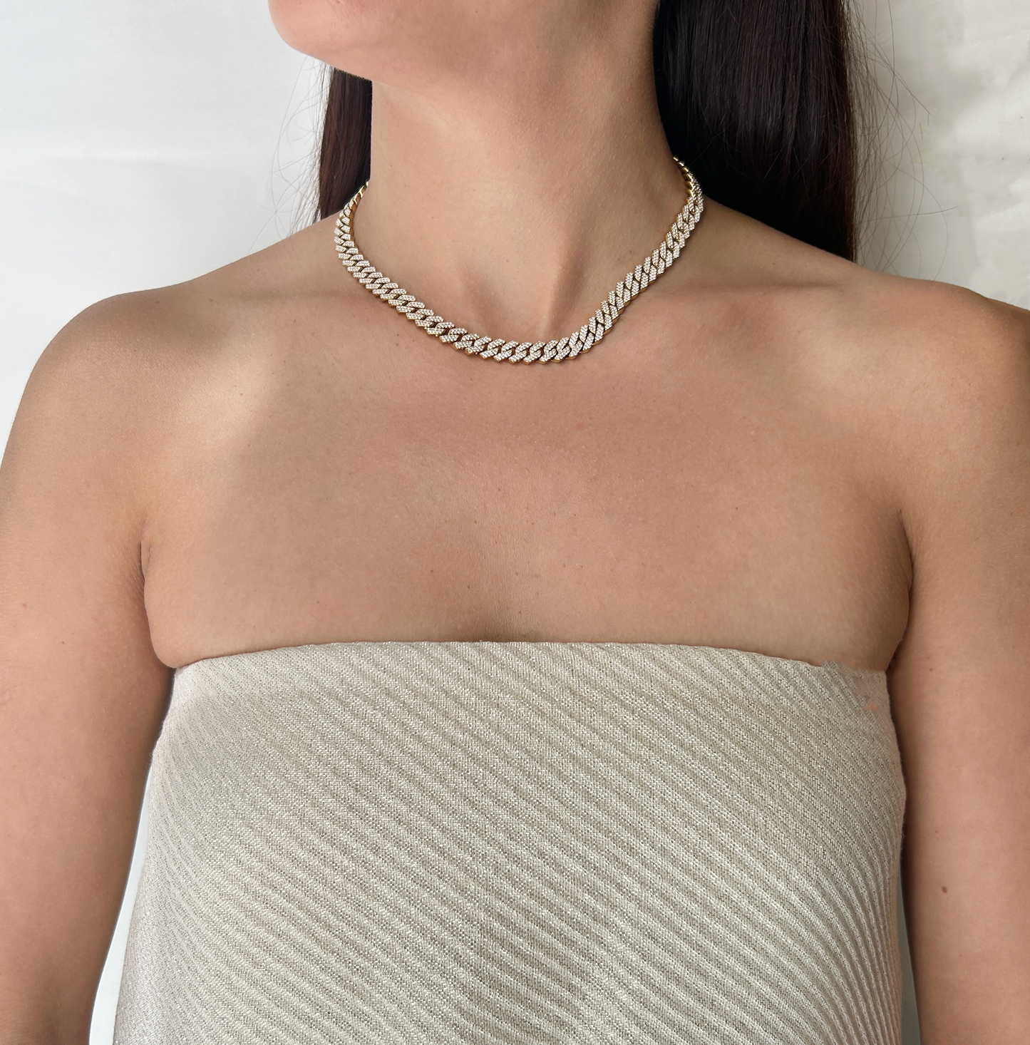 Collar eslabón zig zag