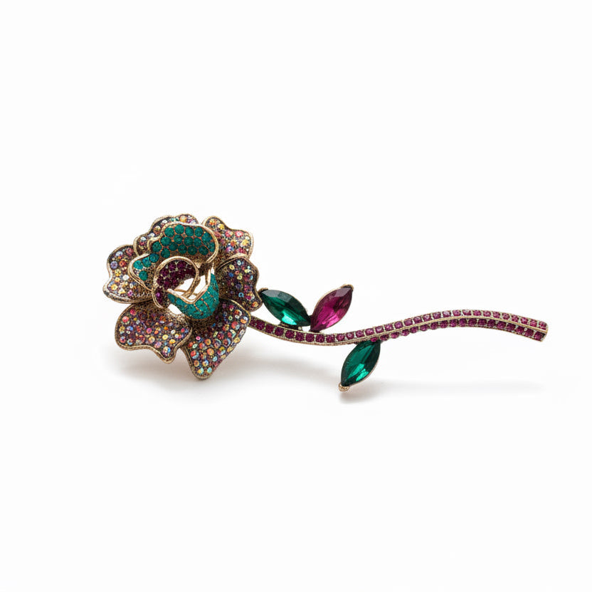 broche rosa
