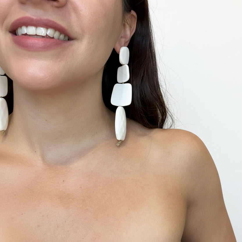 aros de resina blancos 