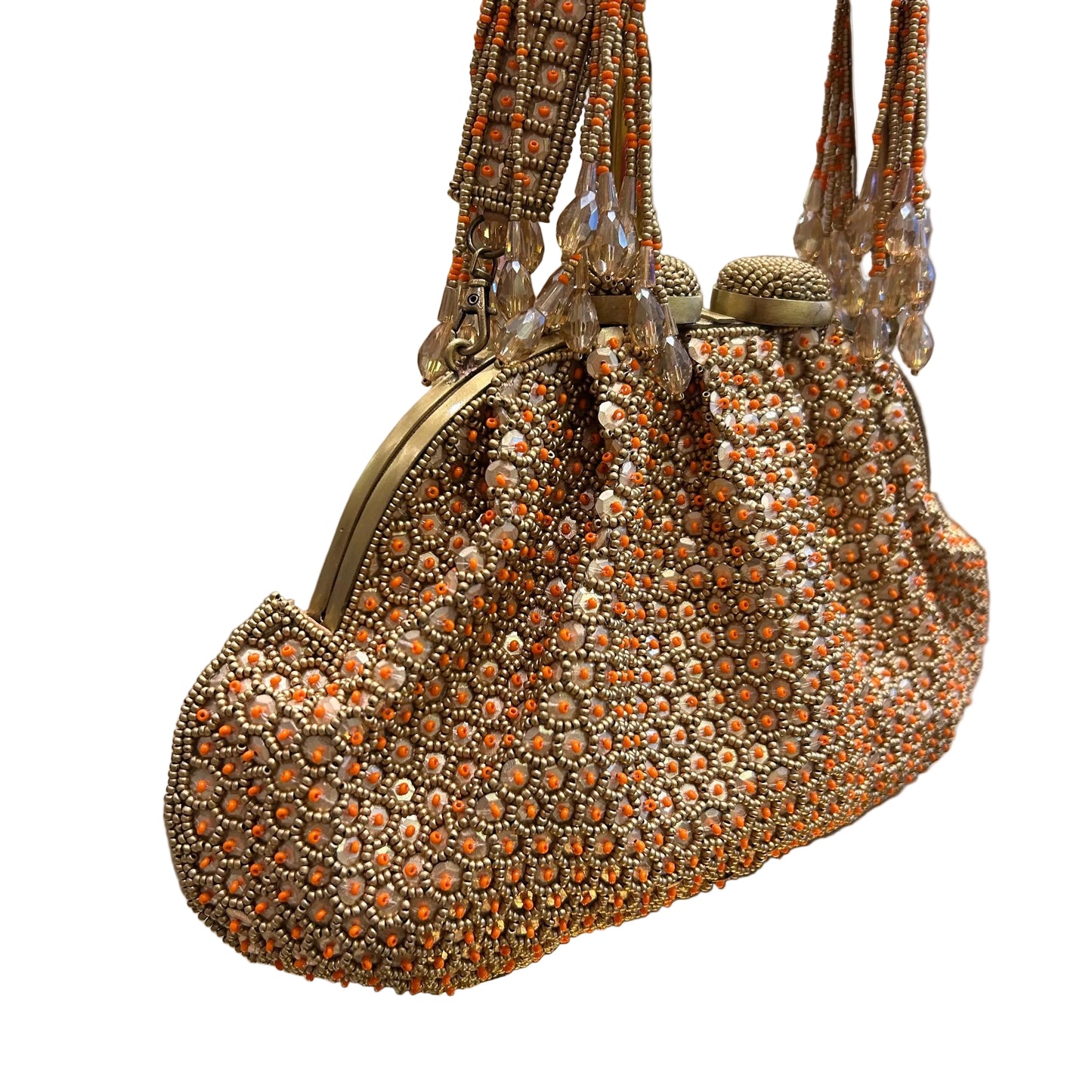 Bolso bordado dorado