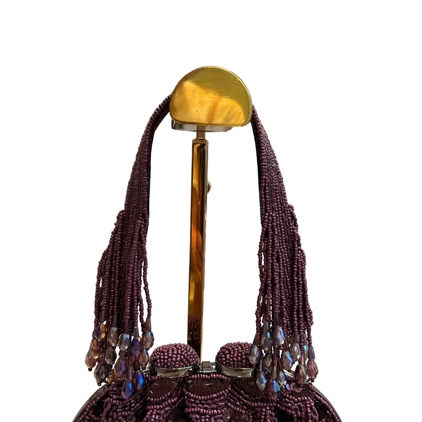 Bolso bordado violeta oscuro