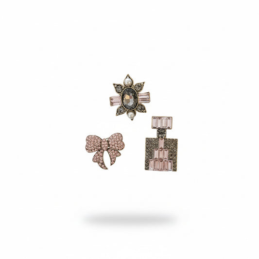 triple broche de strass 