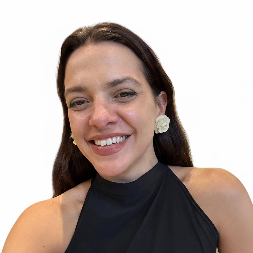 Aros flor pequeña de resina