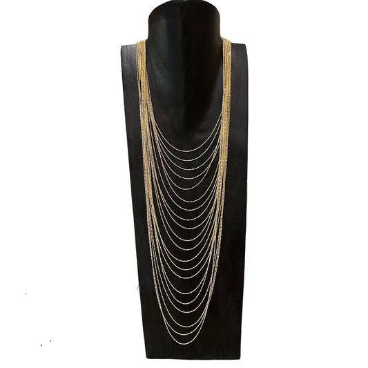 Collar mil vueltas dorado