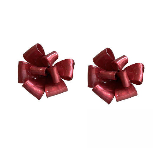 aros cortos de flores 