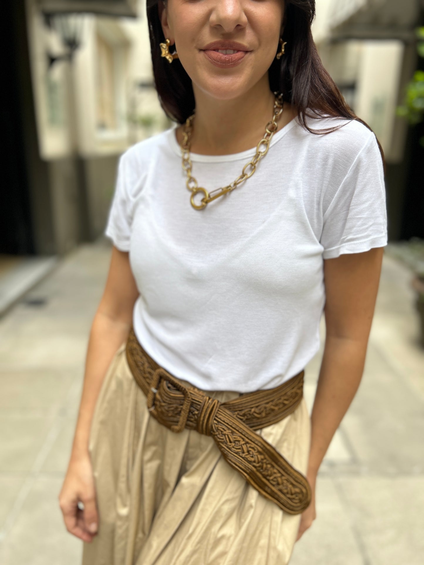 Collar cadena con cierre frontal