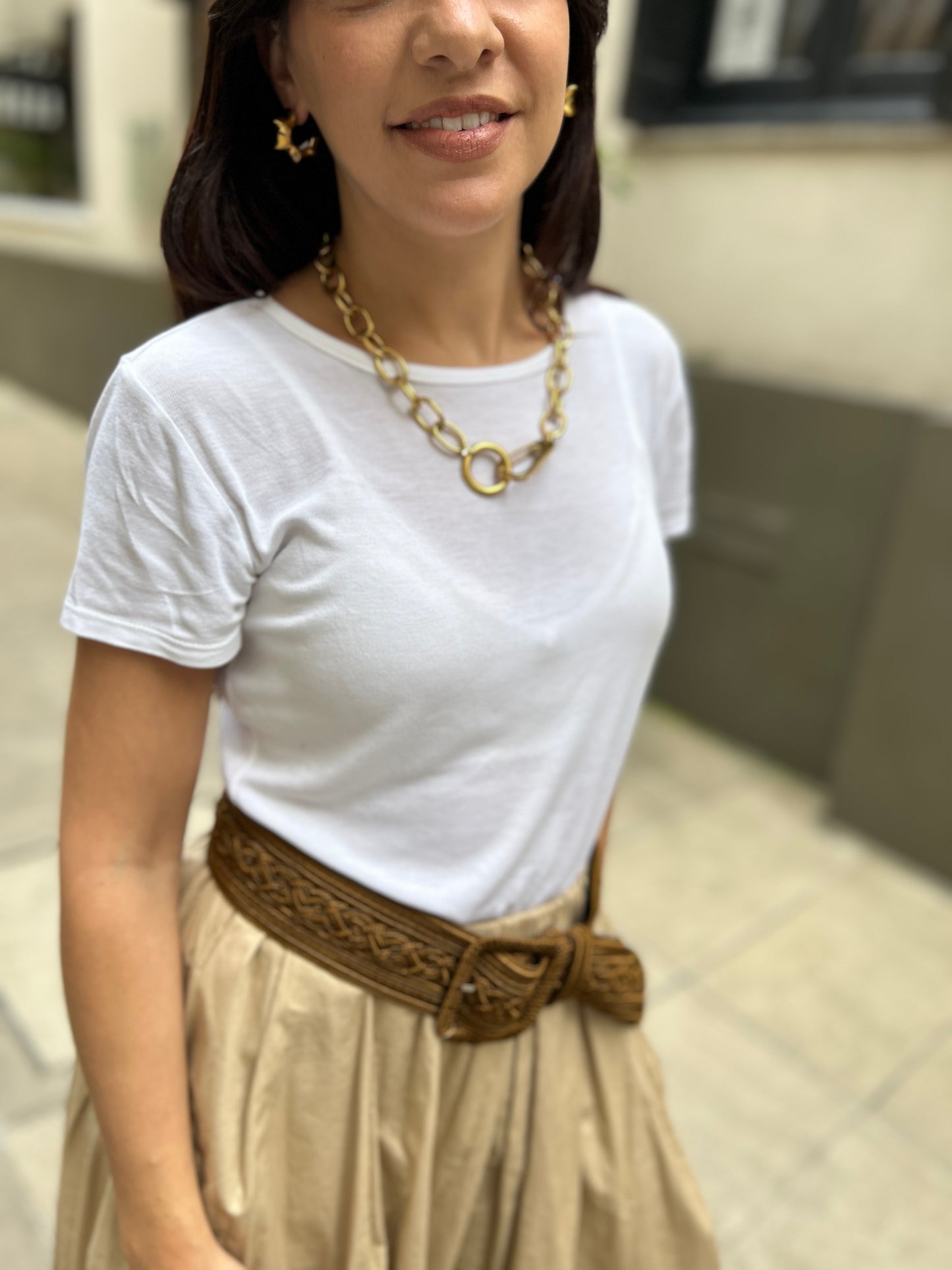 Collar cadena con cierre frontal