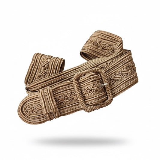 Cinturon seda trenzado