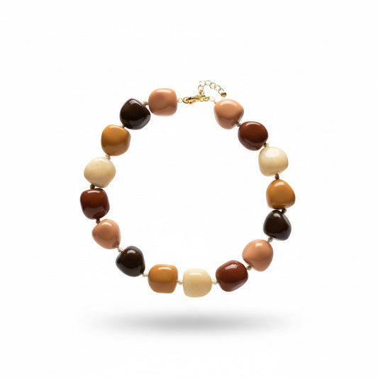 collar cuentas de resina combinado 