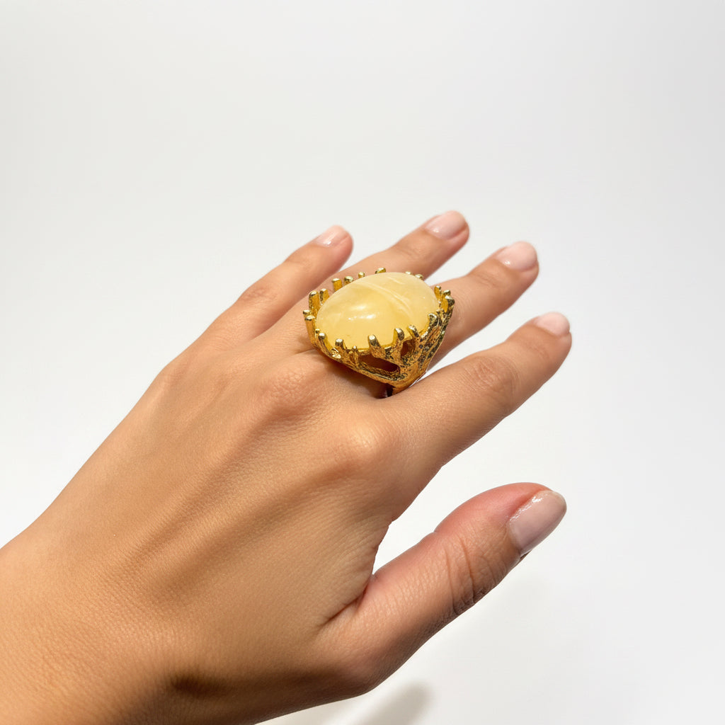 Anillo ovalo de resina