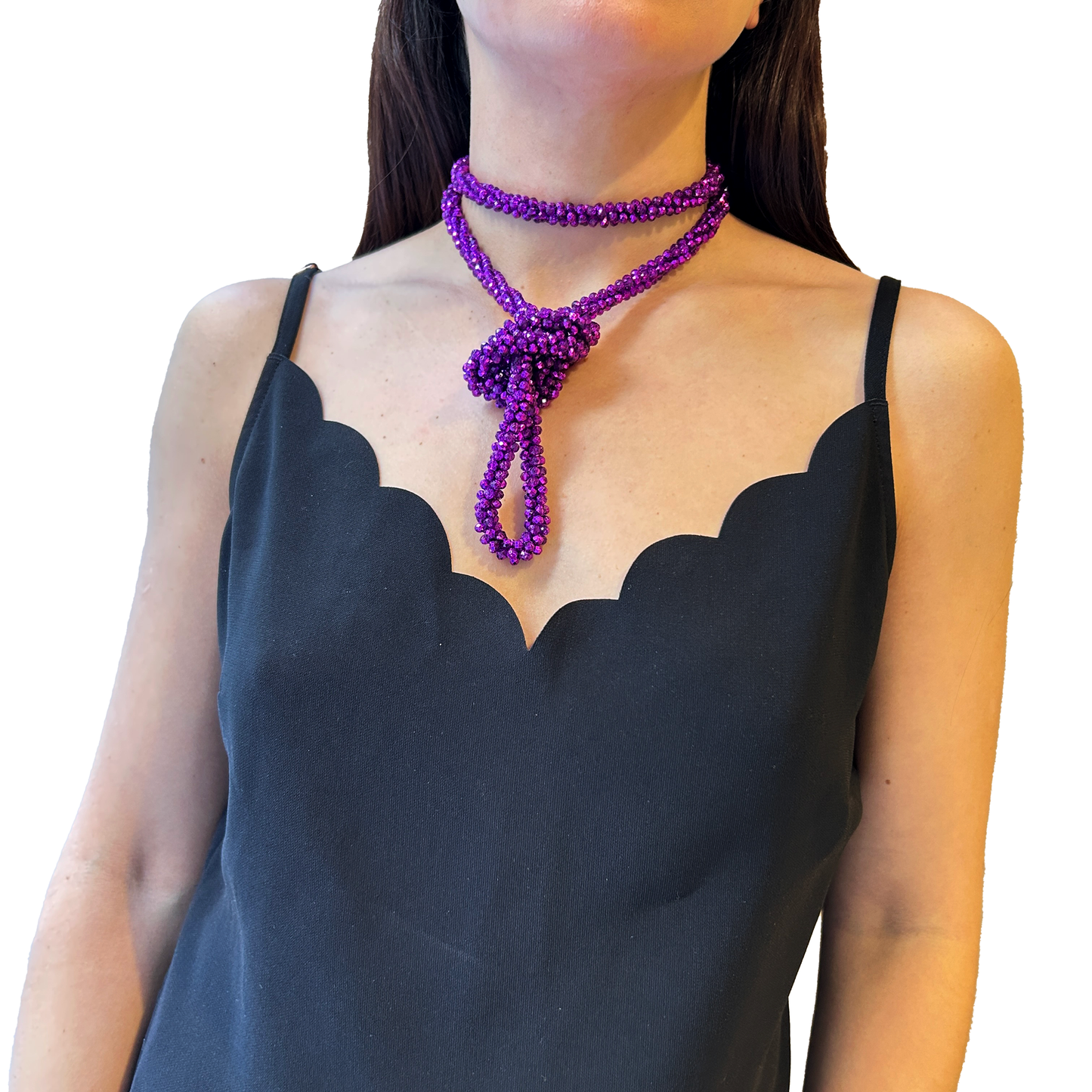 Collar largo cristales mil formas