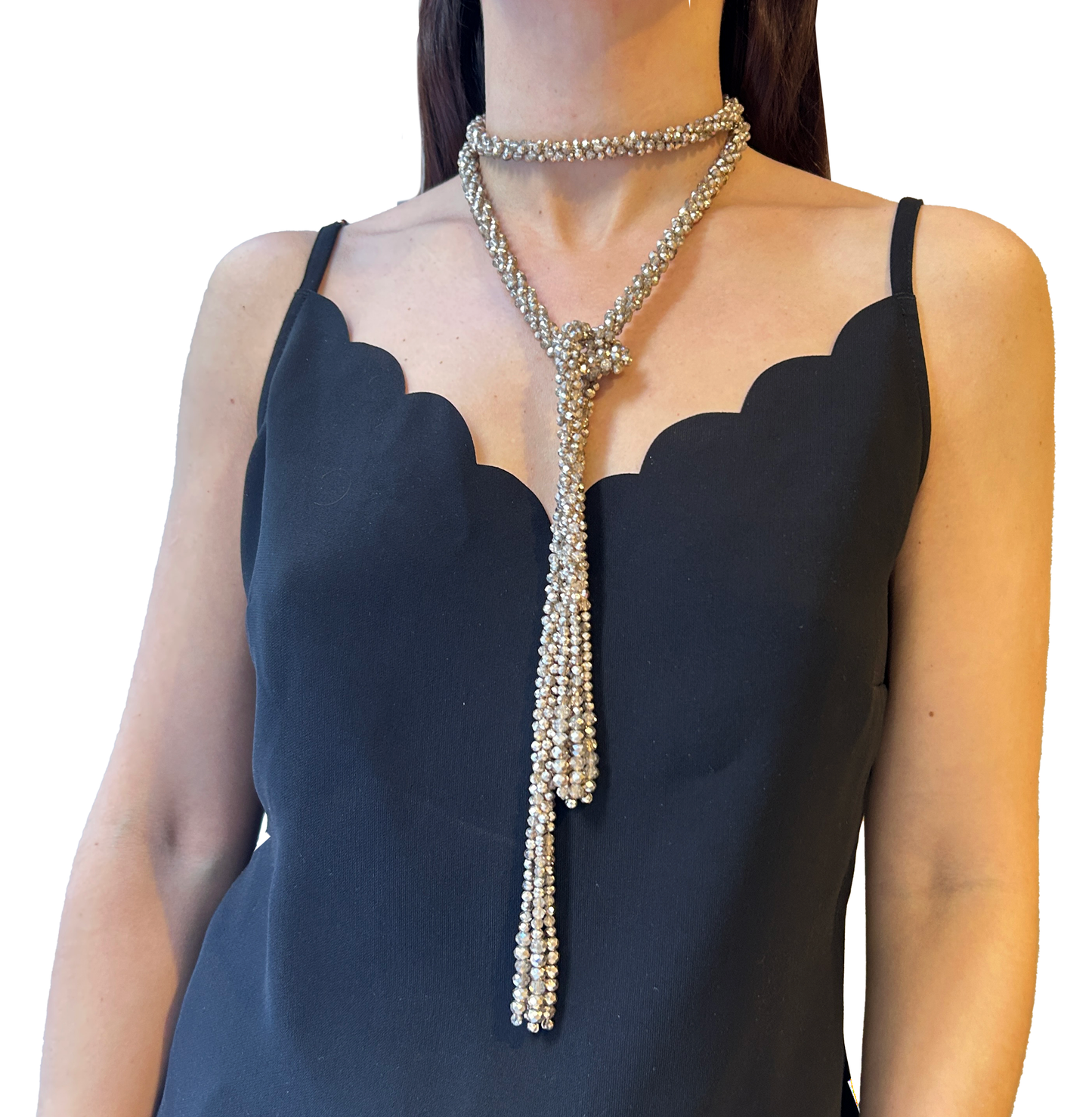 Collar largo cristales mil formas