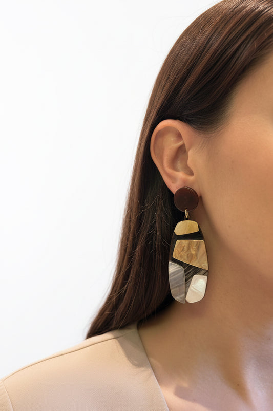 aros marrones de resina 