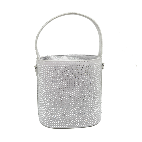 Fuchsia bag with crystals