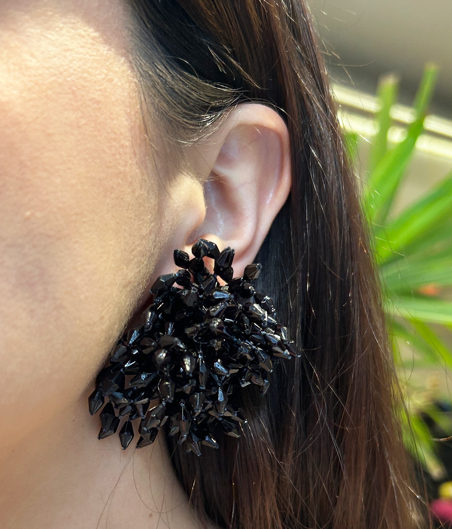 Aros cortos resina con volumen