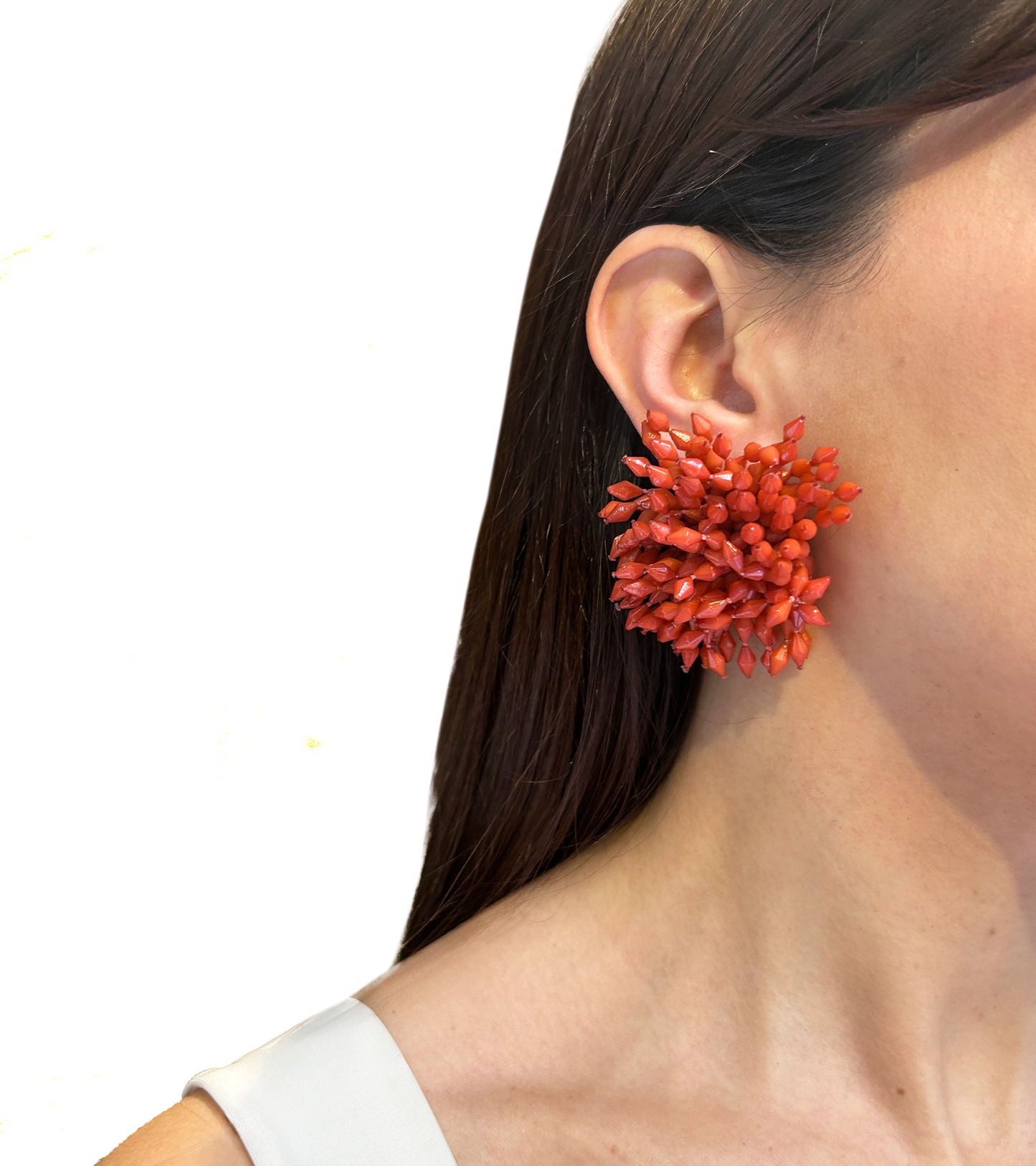 Aros cortos resina con volumen