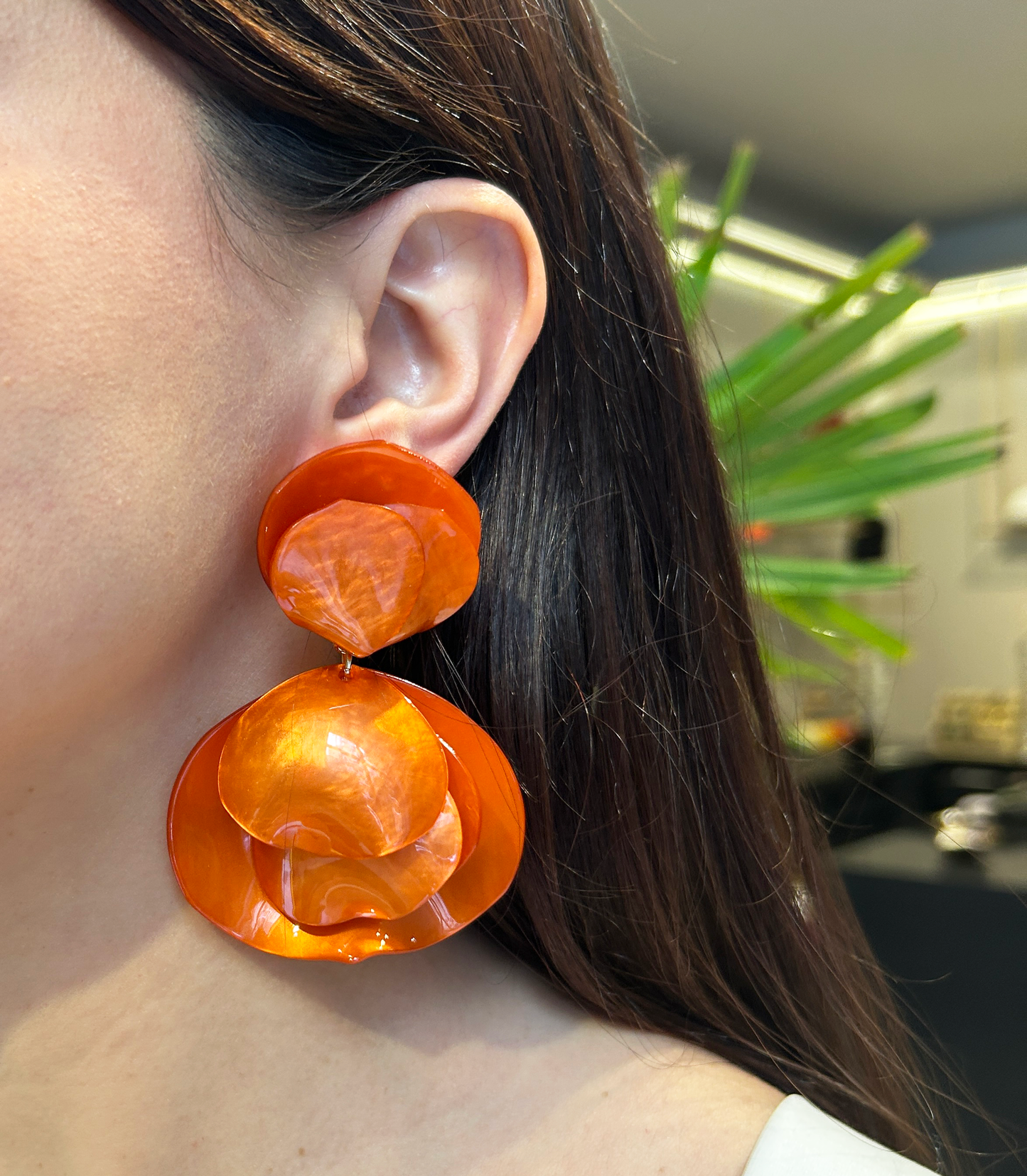 Aros pétalos con volumen