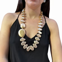 Collar dorado mate